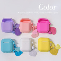 Pour Airpo pro 2 airs pod 3 écouteurs pour airpod casque accessoires solide Silicone housse de protection antichoc étui avec chaîne