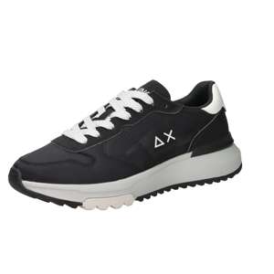 Baskets pour hommes Sun68 noires à talon de 3 cm style basketball - Product Image 4
