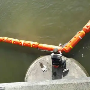 Galleggiante galleggiante rosso arancio del tubo della boa per il dragaggio