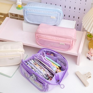 2024 <strong>Sanrios</strong> Prism Ten Layer Flip Large Capacity <strong>Pencil</strong> <strong>Case</strong> Storage Bag High Color Value Stationery Box - Product Image 3