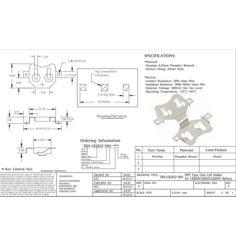 Batterie A Bottone Litio CR2032 (set 5 Pz - Foto 6