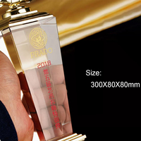 Vente en gros de trophées globe personnalisés en verre transparent, style art populaire, boule de cristal vierge, récompense sportive en verre K9, souvenir, gravure de LOGO, cadeau