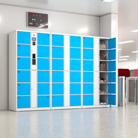 Casiers de rangement intelligents personnalisés en usine : Casiers de stockage multifonctionnels à reconnaissance faciale pour supermarchés