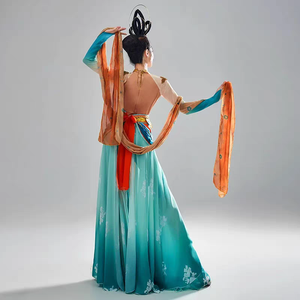 Vêtements de performance de <span class=keywords><strong>danse</strong></span> volante ethnique <span class=keywords><strong>classique</strong></span> chinoise Dunhuang Jialing Panga vêtements de performance de <span class=keywords><strong>danse</strong></span> pour adultes - Product Image 3