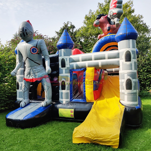 Aufblasbare ritterburg commercial <b>inflatable</b> knight bouncy castle slide combo jumping bounce <b>house</b> for kids - Product Image 4