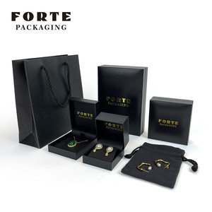 Forte Jewelry Packaging Ring <b>Boxes</b> Necklace Jewellery Display Custom Leatherette Paper <b>Earring</b> Package Wholesale Jewelry <b>Boxes</b> - Product Image 5