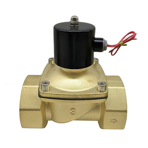 Vanne solénoïde 2 voies en laiton 2W, 3 pouces, 4 pouces, 220V AC, normalement fermée, DN65 DN80, type câblé, grandes vannes solénoïdes 2W650-65 Solen - Product Image 2