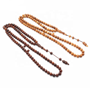 Bracelet de prière musulman <span class=keywords><strong>en</strong></span> <span class=keywords><strong>bois</strong></span> avec <span class=keywords><strong>perles</strong></span> de 8 mm et pendentif croix, idée cadeau pour fabricants <span class=keywords><strong>en</strong></span> gros - Product Image 1