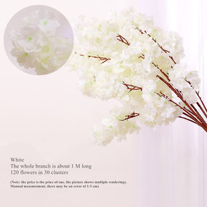 Decoración de Jardín para Bodas, Fondo de Pared con Ramas de Flores Colgantes, Árbol de Sakura Artificial, Flor de Cerezo - Product Image 6