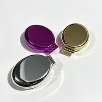 Brosse à cheveux pliable avec miroir intégré, peigne compact pour maquillage, peigne portable pour enfants, brosse à cheveux de voyage avec miroir