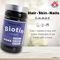 Biotine 10000 mcg Vitamine B12 B6 Gluconate de zinc Compléments alimentaires à base de plantes Soutien à la beauté des adultes Santé des ongles Croissance des cheveux Peau 90