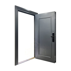 Maßgefertigte Moderne Stahl-Sicherheitstür Außen-Eingangstür für Haus mit Gehärtetem Glaspanel - Product Image 5