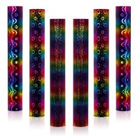 Vinyle adhésif holographique YS, motif écailles de poisson arc-en-ciel, vinyle auto-adhésif en PVC pour la décoration de bureau, maison, voiture, bricolage