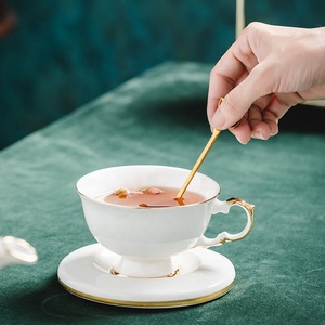 European Household Ceramic Coffee <b>Set</b> Afternoon <b>Tea</b> 2 Colors Optional <b>Tea</b> <b>Cup</b> <b>Set</b> - Product Image 3