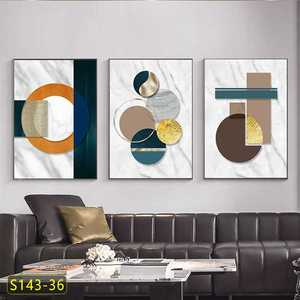 Decorazione Moderna <span class=keywords><strong>per</strong></span> <span class=keywords><strong>Ufficio</strong></span> Domestico, Stampa su Tela Geometrica Astratta di Lusso in Stile Nordico, Dipinto ad Acquerello Incorniciato, <span class=keywords><strong>Poster</strong></span> - Product Image 2