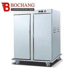 Hotel Restaurant Kitchen Equipment Heated Holding Electric Cabinet Food Warmer with Two Doors