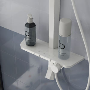 Wall Mount Rain <b>Shower</b> Set Rectangle Plastic Minimalist Design With Slide Bar Bathroom <b>Shower</b> <b>System</b> - Product Image 2