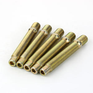 M14x1.25 M12x1.50 Goujons <span class=keywords><strong>de</strong></span> <span class=keywords><strong>roue</strong></span> en acier Double goujons 90mm <span class=keywords><strong>de</strong></span> <span class=keywords><strong>long</strong></span> Nouvel état Zinc DNC72425 Couleur - Product Image 2