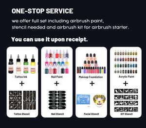 <span class=keywords><strong>Aérographe</strong></span> de maquillage des ongles à double action haute pression rechargeable en métal à piles interchangeables Décoration de gâteau - Product Image 5