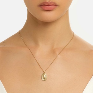 Collier pendentif <span class=keywords><strong>en</strong></span> <span class=keywords><strong>or</strong></span> <span class=keywords><strong>18</strong></span> <span class=keywords><strong>carats</strong></span>, étanche, colliers <span class=keywords><strong>en</strong></span> <span class=keywords><strong>or</strong></span> et argent, design de luxe tendance, fabrication sur mesure, haute qualité - Product Image 2