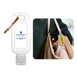 Mini porte-clés désinfectant pour les mains de voyage de marque <span class=keywords><strong>cadeau</strong></span> <span class=keywords><strong>avec</strong></span> crochet de désinfectant pour les mains liquide <span class=keywords><strong>en</strong></span> gel d'<span class=keywords><strong>alcool</strong></span> 2oz - Product Image 1