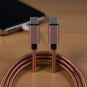 Cable USB Tipo C a Tipo C de 3.3 pies y 65W con Carga Rápida, Trenzado de Aluminio para Teléfono Celular - Product Image 2