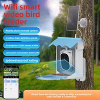 Solarbetriebener KI-Vogelerkennungs-Smart-Vogelfutterspender mit 5MP HD-Kamera WLAN IP66 Wasserdichtes Wildvogelhaus für den Außenbereich