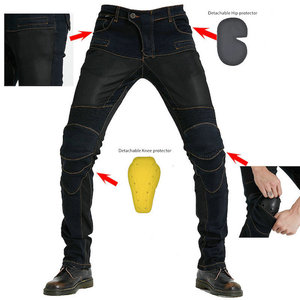 Motorradfahren Jeans Hosen Herren Moto Jeans Schutzkleidung Reisen Reisen Motorrad Denim Hosen mit Ihrem Markennamen hinzufügen