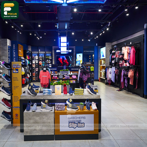 Custom Contemporary Clothing Store Garment Display Cabinet Wall Panel Shelf <b>Reception</b> <b>Counter</b> - Product Image 3