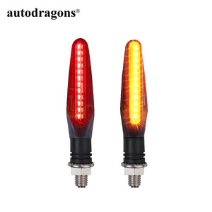 Clignotant de moto à 12 LED, effet de défilement, flexible, indicateur de direction LED ambre pour moto - Product Image 5