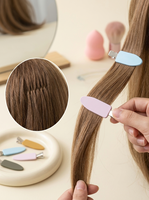 Épingles à cheveux en acétate plastique colorées Qianjin, simples, couleur unie, tout motif, logo personnalisé de haute qualité, pinces à cheveux pour femmes