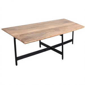 Premium Eco-Friendly Handmade Mango Wood & Iron Modern <b>Nesting</b> <b>Coffee</b> <b>Table</b> <b>Set</b> of 2 - Product Image 2