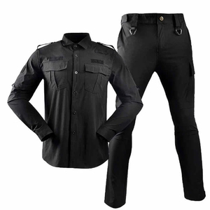 Uniforme de Guardia de Seguridad para Hombre, Verano, con Logotipo Personalizado, Camisa Formal de Trabajo, Pantalones Tácticos, Poliéster/Algodón, Detección de Metales - Product Image 4
