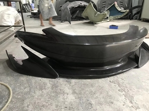 Kit carrosserie en carbone sec de style 600LT, lèvre avant, pare-chocs, diffuseur, spoiler, séparateur pour McLaren 540c 570s, lèvre avant - Product Image 2