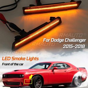 Un Par de Luces LED Laterales Delanteras/Traseras (Luz Ámbar/Roja) para Dodge Challenger 2015-2016 2017 2018, Luces Intermitentes LED - Product Image 1