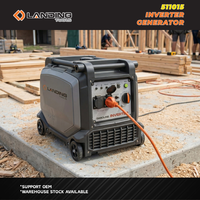 Générateur à essence 4 temps refroidi par air 12V 4,5kW à onduleur portable 236cc 11L démarrage électrique 50Hz pour camping-car, camping et usage domestique de secours 511015
