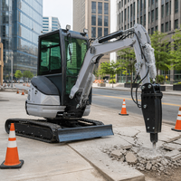 Mini-pelle compacte durable 2000 kg certifiée EPA CE avec attache rapide pour l'agriculture et la construction – Prête à être expédiée