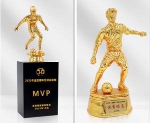 Trophée personnalisé de la coupe du monde de sports en résine et métal doré de taille réelle pour les remises de diplômes en salle de sport Pâques <span class=keywords><strong>Halloween</strong></span> Nouvel An - Product Image 3