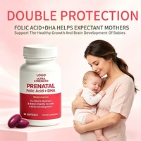 Capsules de Vitamine A et DHA Personnalisées OEM – Compléments Nutritionnels Premium pour la Santé Maternelle Pendant la Grossesse