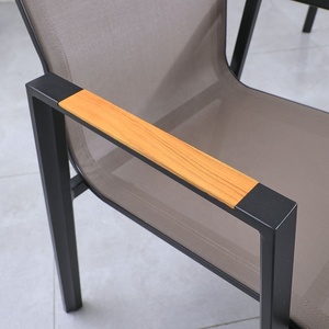 Ensembles de table à <span class=keywords><strong>manger</strong></span> moderne nouveauté 4-6 personnes ensembles de table à <span class=keywords><strong>manger</strong></span> en bois de teck ensembles de meubles de jardin en plein air - Product Image 5
