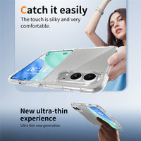 Coque de téléphone transparente à protection intégrale pour iPhone Duo 18 Fold, anti-chute, dos transparent, résistante aux rayures, coque de téléphone pliable