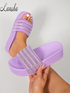 Sandalias de Plataforma con Lentejuelas y <span class=keywords><strong>Tiras</strong></span> Cruzadas, Punta Abierta, Suela Gruesa, Tacón de Cuña, Diseño Floral, Antideslizantes, Novedad 2026 - Product Image 5