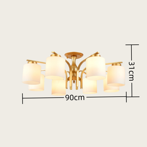 Design semplice atmosferico per camera da letto e soggiorno americano lampada da soffitto a <span class=keywords><strong>LED</strong></span> di lusso europeo moderno con Base in ferro - Product Image 2
