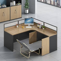 Tablero de Mesa MFC de 25 mm de Grosor, Estación de Trabajo Modular en Forma de L, Cajones de Almacenamiento, Ergonómico, Personalizable, Uso Comercial en Oficinas, Aluminio