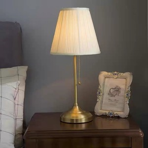Bedroom Table Lamp Led Warm White <b>Remote</b> <b>Control</b> Ambient <b>Light</b> Modern American Style Master Bedroom Desk Lamp - Product Image 3