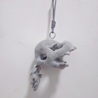 Nouveauté : Peluche squelette de dinosaure gris, vente directe usine, porte-clés, accessoire de sac à main, cadeau de fête d'Halloween