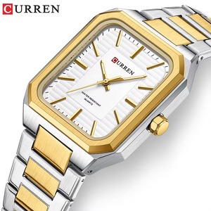 Reloj de Lujo para Hombre de Marca Superior 8457, Reloj de Cuarzo Cuadrado de Moda para Negocios con Correa de Acero, Caja de Aleación, Envío Directo - Product Image 3