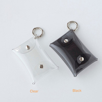 Prix d'usine OEM Mini porte-monnaie transparent à usages multiples en PVC Cadeaux laser colorés Porte-cartes Porte-clés Pochette pour écouteurs