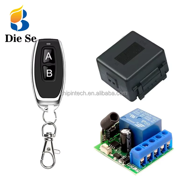 Mini Receiver DC 12V 1CH Relay Receiver Module Universal Wireless 433 MHz RF Transmitter Remote Control