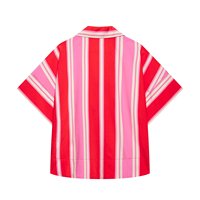 Ropa de Mujer MYST&ZA, Novedad de Verano 2026: Camisa a Rayas con Cuello Polo, Elegante, Sencilla y Versátil, 1971173 1971073
